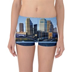 Columbus Skyline Reversible Boyleg Bikini Bottoms by Riverwoman