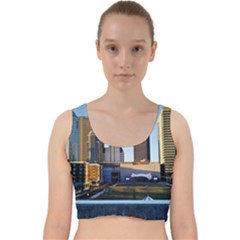 Columbus Skyline Velvet Racer Back Crop Top