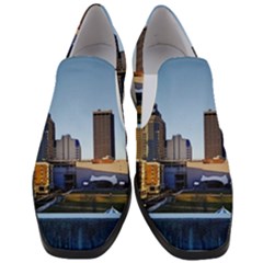 Columbus Skyline Slip On Heel Loafers