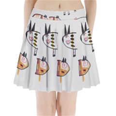 Children Children Drawing Flock Pleated Mini Skirt by Pakrebo