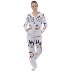 Children Children Drawing Flock Women s Tracksuit