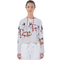 Children Children Drawing Flock Women s Slouchy Sweat