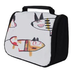 Children Children Drawing Flock Full Print Travel Pouch (small)