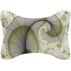 Graphic Fractal Eddy Curlicue Leaf Seat Head Rest Cushion