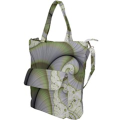 Graphic Fractal Eddy Curlicue Leaf Shoulder Tote Bag by Pakrebo