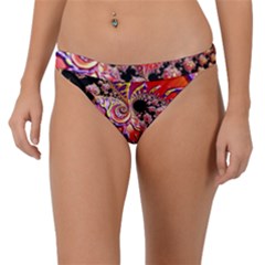 Fractals Colorful Pattern Band Bikini Bottom