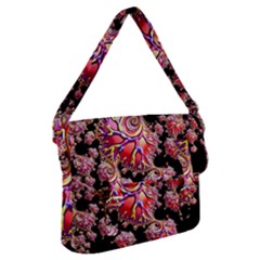 Fractals Colorful Pattern Buckle Messenger Bag