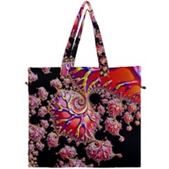 Fractals Colorful Pattern Canvas Travel Bag