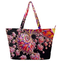 Fractals Colorful Pattern Full Print Shoulder Bag