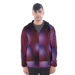 Fractal Rendering Background Hooded Windbreaker (men)