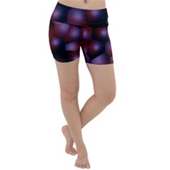 Fractal Rendering Background Lightweight Velour Yoga Shorts