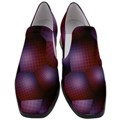 Fractal Rendering Background Slip On Heel Loafers