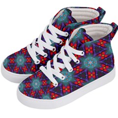 Ornament Colorful Background Color Kids  Hi-top Skate Sneakers