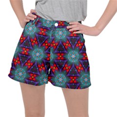 Ornament Colorful Background Color Stretch Ripstop Shorts