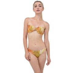 Lines Wave Heart Love Smile Classic Bandeau Bikini Set