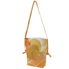 Lines Wave Heart Love Smile Folding Shoulder Bag by Pakrebo