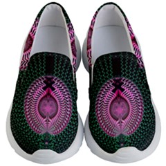 Fractal Traditional Fractal Hypnotic Kids  Lightweight Slip Ons