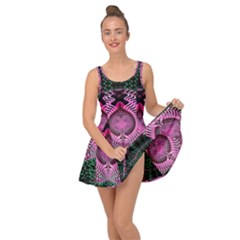 Fractal Traditional Fractal Hypnotic Inside Out Casual Dress