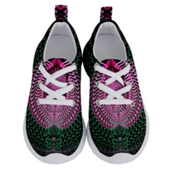 Fractal Traditional Fractal Hypnotic Running Shoes by Pakrebo