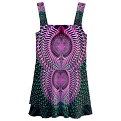 Fractal Traditional Fractal Hypnotic Kids  Layered Skirt Swimsuit