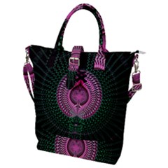 Fractal Traditional Fractal Hypnotic Buckle Top Tote Bag