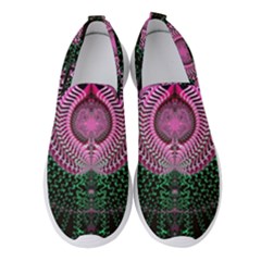 Fractal Traditional Fractal Hypnotic Women s Slip On Sneakers