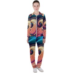 Fractal Multi Colored Fantasia Casual Jacket And Pants Set