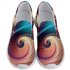 Fractal Multi Colored Fantasia Men s Lightweight Slip Ons