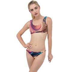 Fractal Multi Colored Fantasia The Little Details Bikini Set