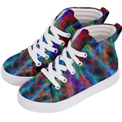 Wizzard Flashes Pattern Abstract Kids  Hi-top Skate Sneakers