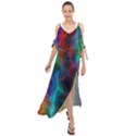 Wizzard Flashes Pattern Abstract Maxi Chiffon Cover Up Dress View1