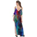 Wizzard Flashes Pattern Abstract Maxi Chiffon Cover Up Dress View2