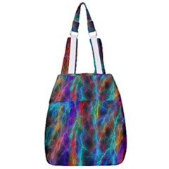 Wizzard Flashes Pattern Abstract Center Zip Backpack