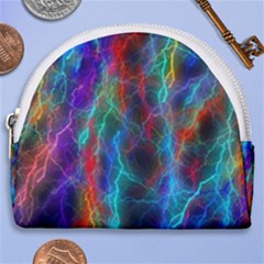 Wizzard Flashes Pattern Abstract Horseshoe Style Canvas Pouch