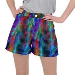 Wizzard Flashes Pattern Abstract Stretch Ripstop Shorts