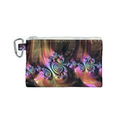 Fractal Colorful Background Canvas Cosmetic Bag (small)