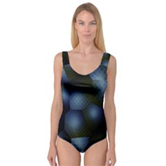 Fractal Rendering Background Green Princess Tank Leotard  by Pakrebo