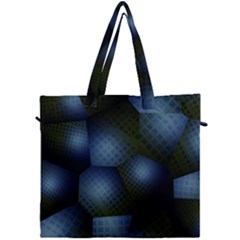 Fractal Rendering Background Green Canvas Travel Bag