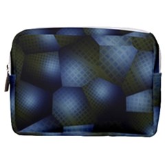 Fractal Rendering Background Green Make Up Pouch (medium)