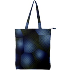 Fractal Rendering Background Green Double Zip Up Tote Bag