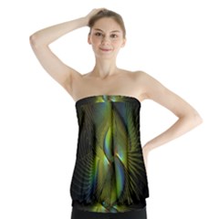 Fractal Abstract Design Fractal Art Strapless Top by Pakrebo