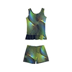 Fractal Abstract Design Fractal Art Kids  Boyleg Swimsuit