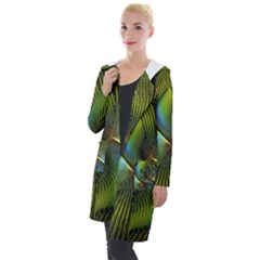 Fractal Abstract Design Fractal Art Hooded Pocket Cardigan