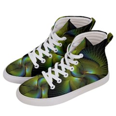 Fractal Abstract Design Fractal Art Men s Hi-top Skate Sneakers