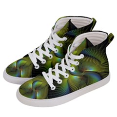 Fractal Abstract Design Fractal Art Women s Hi-top Skate Sneakers by Pakrebo