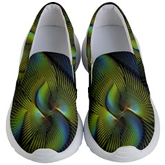 Fractal Abstract Design Fractal Art Kids  Lightweight Slip Ons