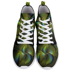 Fractal Abstract Design Fractal Art Men s Lightweight High Top Sneakers by Pakrebo