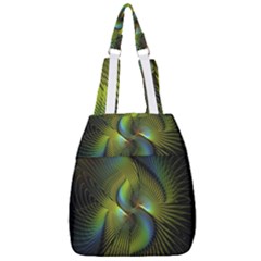 Fractal Abstract Design Fractal Art Center Zip Backpack by Pakrebo