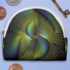 Fractal Abstract Design Fractal Art Horseshoe Style Canvas Pouch