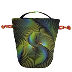 Fractal Abstract Design Fractal Art Drawstring Bucket Bag